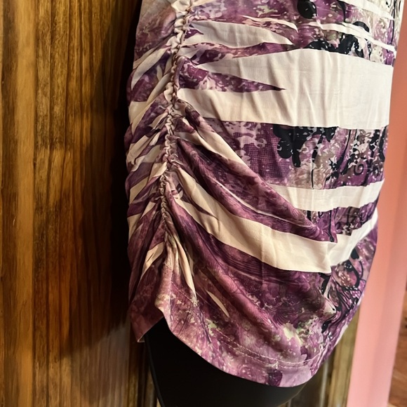 Tie Dye Stretchy Racer Back Tank Top - Picture 6 of 9